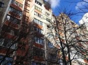 Пожар из-за попадания снаряда