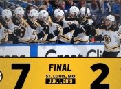 Бостон разгромил Сент-Луис и повел в финальной серии Кубка Стэнли (Видео)