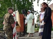 Аброськин подарил икону Христа церкви, стоящей у линии фронта