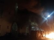 В Гааге протестующие зажгли шины 