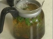 Чай с лимоном и мятой