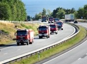 Власти шведского острова острова, провели эвакуацию жителей из-за пожара