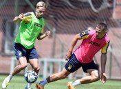 Тренировка молодежной сборной Украины