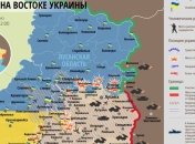 Карта АТО на востоке Украины (24 января)