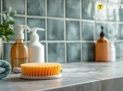 Плитку треба регулярно очищати від вапняного нальоту (зображення створено за допомогою ШІ)