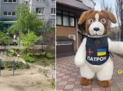 Праворуч - популярний в аніматорів костюм пса Патрона