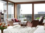 Изысканный интерьер квартиры в Лондоне, оформленной в стиле ретро (Фото)