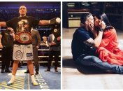 Александр Усик с женой Екатериной