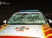 Постраждали автомобілі рятувальників