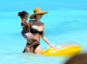 Весенние каникулы Хайди Клум с детьми на Багамах (ФОТО)