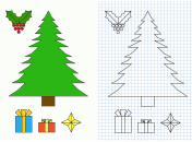Рисунки на Новый год: учимся рисовать Деда Мороза, Снегурочку, снеговика и елку