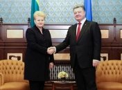 В Вильнюсе началась встреча Порошенко и Грибаускайте