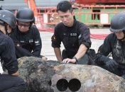 В Гонконге, в течении 20 часов обезвреживали бомбу Второй мировой войны