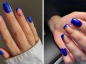 Сделайте красивый синий маникюр в феврале