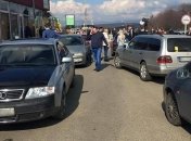 На украинско-словацкой границе заблокировано движение 