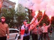 "Нам не безразлично": в украинской столице вышли поддержать белорусов