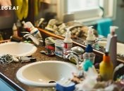Принятие гостей может быть стрессовым, особенно когда нужно быстро убрать (фото создано с помощью ИИ)