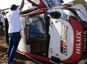 Фернандо Алонсо перевернулся на дебютном ралли-рейде (Фото)