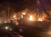 Пожар после атаки