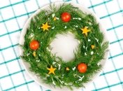 Святковий, новорічний та дуже гарний салат для вашого святкового столу.