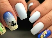 Маникюр 2018: дизайн ногтей с морской тематикой (Фото) 