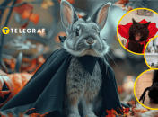 Животных забавно наряжают в костюмы к Хэллоуину