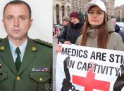 Жена Героя Украины Виктора Ивчука Виктория постоянно участвует в митингах за освобождение военнопленных