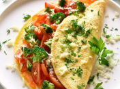 Вкусную необычную яичницу можно приготовить из простых продуктов