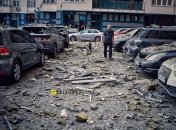 Последствия падения обломков в Киеве