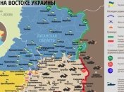 Карта АТО на востоке Украины (21 декабря)