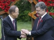 В МИД рассказали, о чем говорили Порошенко и Генсек ООН