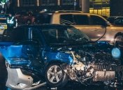 В Киеве на проспекте Победы столкнулись пять автомобилей