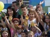 Супруга Президента вместе с детьми приняла участие во флеш-мобе