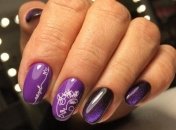 Маникюр 2020: модные идеи фиолетового дизайна (Фото)
