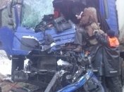 Возле Борисполя столкнулись два грузовика 
