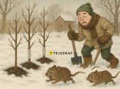 Саженцы привлекают грызунов зимой
