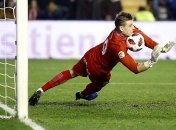 Лунин отразил пенальти в матче Кубка Короля