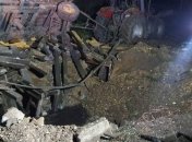 Место падения ракеты