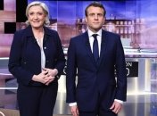 Марин Ле Пен и Эммануэль Макрон