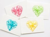 Мастер-класс: как сделать открытку с вышитым сердечком своими руками