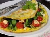 Рецепт дня: омлет на сметане с сыром