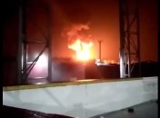 Взрыв и пожар в Брянске