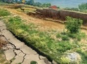 В Одесской области произошел масштабный оползень