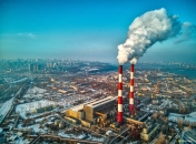 Київська ТЕЦ-5 під час роботи взимку