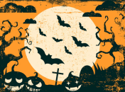 Листівки для привітання з Геловіном 2024