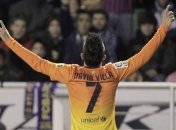 Форвард "Барселоны" Вилья преодолел рубеж в 300 голов 