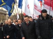 Оппозиционные лидеры возглавили марш протеста в Ивано-Франковске