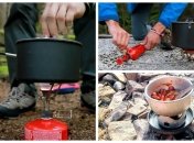 Существует несколько видов горелок, в том числе на сухом спирте.