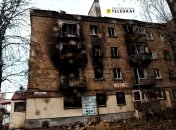 Разрушенный дом в городе Часов Яр