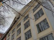 Загорание произошло на чердаке